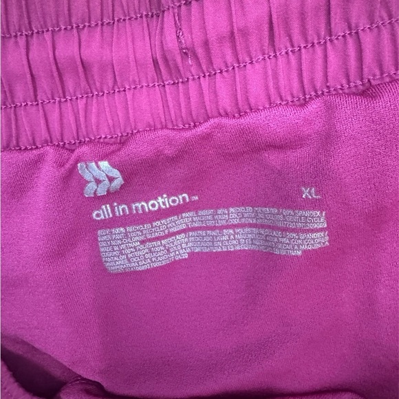 All in Motion Purple Athletic Shorts Lightweight Elastic Waist - Picture 2 of 4
